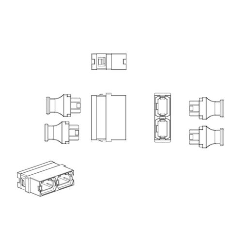 SC Adapter quang sợi trong Low Insertion And Return Loss với sườn