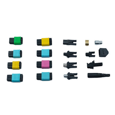 Quick Connect Fiber Optic Connectors mpo om4 om5 kết nối quang sợi có thể lắp đặt trên trường