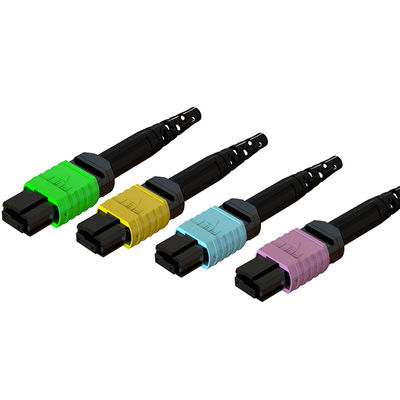 Độ ổn định nhiệt độ cao MPO Fiber Patch Cord Connector cho truyền thông sợi