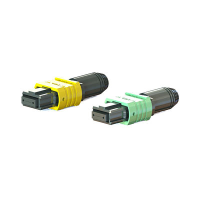 Mini MPO Fiber Optic Connector 36mm Chiều dài 12/16/24 lõi Đàn ông / Phụ nữ tùy chọn